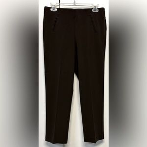 Style & Co Women's Straight Leg Tummy-Control Pants Brown - size 8P